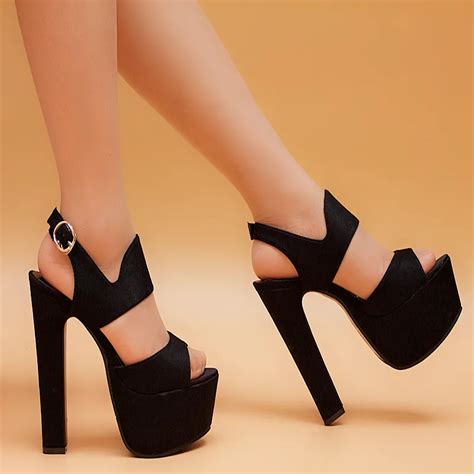 Open Toe Thick Heel Sandals Cm Platform High Heeled Platform