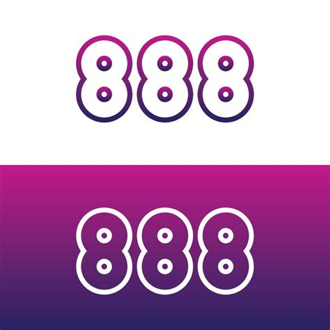 888 Vector Logo Design 10945584 Vector Art At Vecteezy
