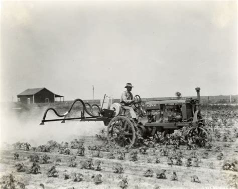 Man Spraying Crop With Farmall Tractor Photograph Wisconsin