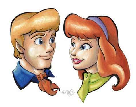 Scooby Doo Daphne And Fred Kiss