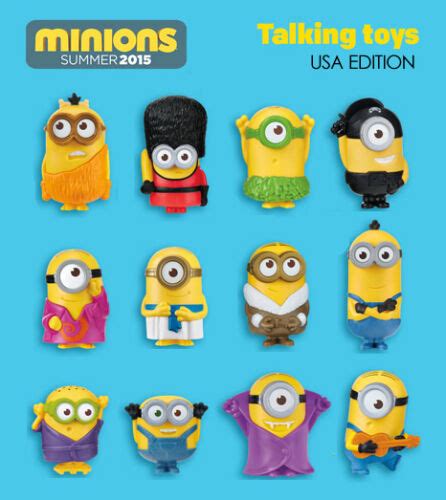 Minions Mcdonalds Happy Meal Toys Full Set Of Pcs New Sealed Us