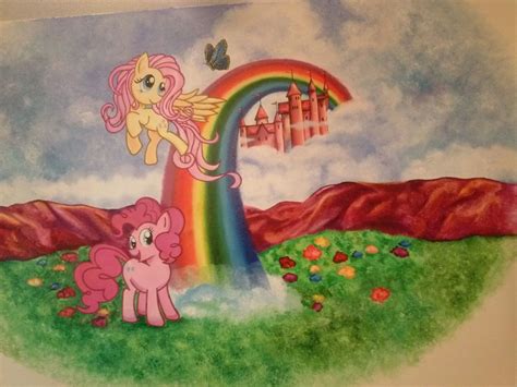 My Little Pony Acrylic Painting In Kids Room Kids Room Paint Kids