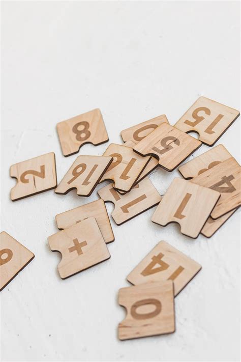 Wooden Number Blocks Woodinout © Montessori Toys