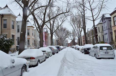 The Streets Of Washington Dc Were Filled With Snow