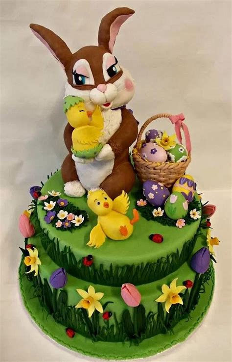 Easter Bunny Decorated Cake By Irina Adriana Cakesdecor
