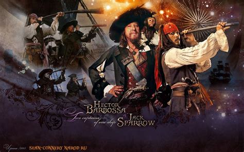 Hector Barbossa And Jack Sparrow Two Captains Of One Ship Other Sizes