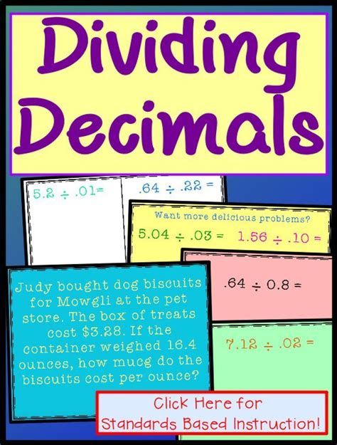 Dividing Decimals Power Point Dividing Decimals Word Problems