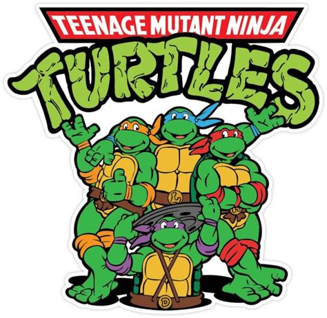 Teenage Mutant Ninja Turtles Cartoon Vinyl Sticker Decal Wall Sizes