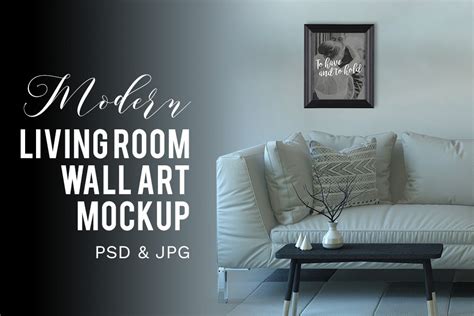 Modern Living Room Wall Art Mockup Creative Daddy