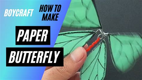 How To Make Butterfly Can Fly With Paper Easy Diy Boycraft Youtube