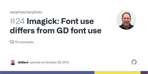 Imagick Font Use Differs From Gd Font Use · Issue 24 · Zenphoto