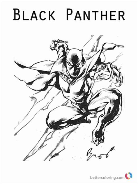 Get This Black Panther Coloring Pages to Print sqt7
