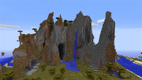 Epic Mountain And Giant Cave Minecraft Project