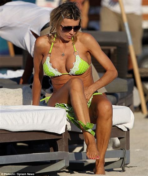 Rita Rusic Hits The Beach In A Lace Trimmed Neon Bikini That Could