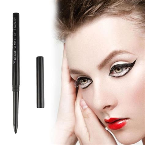 1pcs Black Waterproof Rotation Eyeliner Eyeshadow Pencil Set Natural