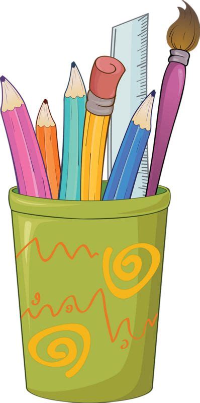 Crayons Stylos Page 33 Clip Art School Supplies Drawing School