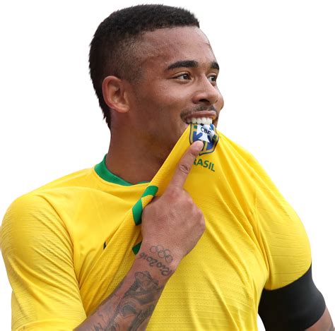 Rising star of the brazilian soccer. Gabriel Jesus football render - 47186 - FootyRenders