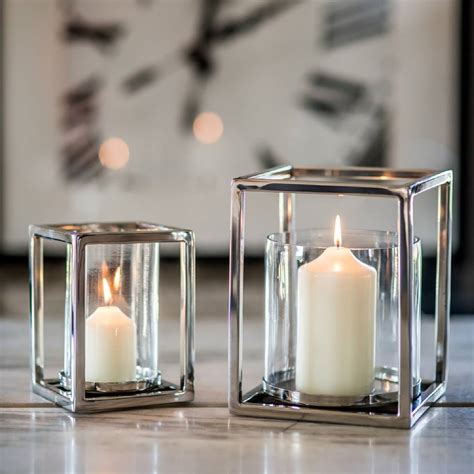 Candler holder holds 3 pillar candle (not included) clean with a soft, dry cloth; Silver Plated Square Candle Holder By Marquis & Dawe ...