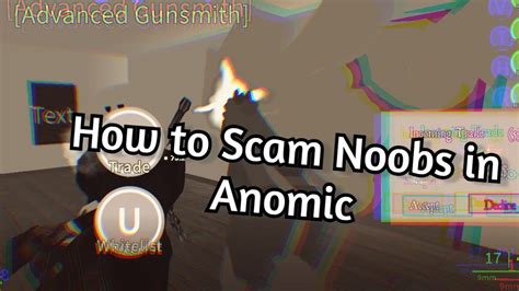 Tutorial How To Scam And Get Free Guns In Roblox Anomic Youtube