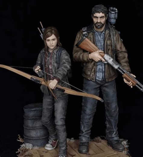 the last of us joel and ellie 3d printed and handpinted etsy
