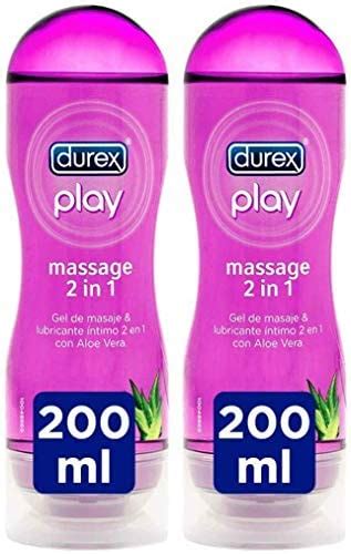 Durex Play Massage 2 En 1 Gel De Masaje Erótico Y Lubricante Con Aloe