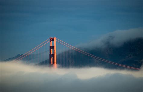 2919x1882 2919x1882 Sunlight Bridge Bridge In Cloud Foggy Fog