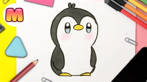 Como Dibujar Un PingÜino Kawaii Paso A Paso Dibujando Un Pingüino