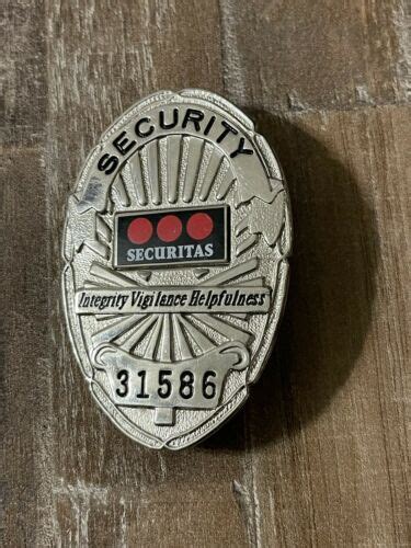 Securitas Security Guard Badge