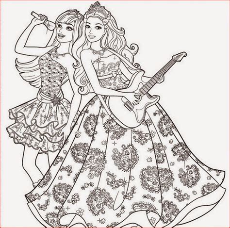 Download and print these barbie princess printable coloring pages for free. Image result for rock star barbie coloring pages for girls ...