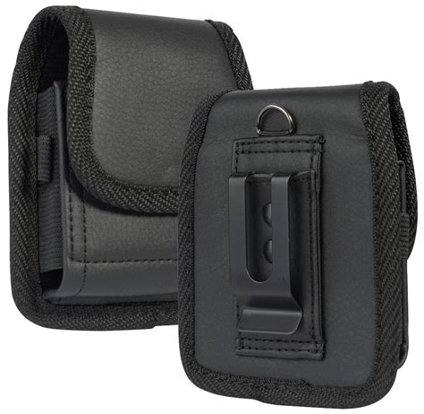 Black Leather Case Pouch Belt Loop Clip For Motorola Razr Flip 5g 2019
