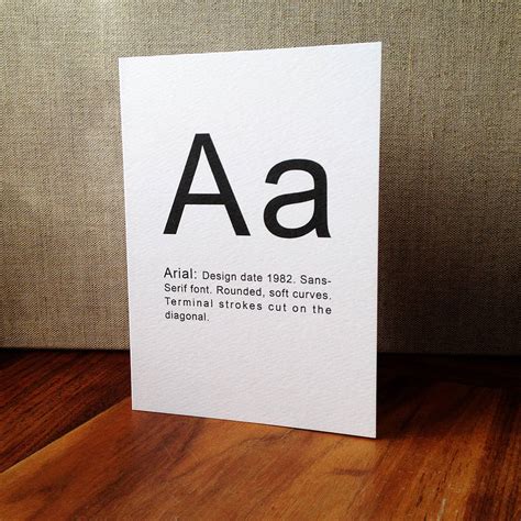 A To Z Typographic Font Greetings Card By Betsy Benn