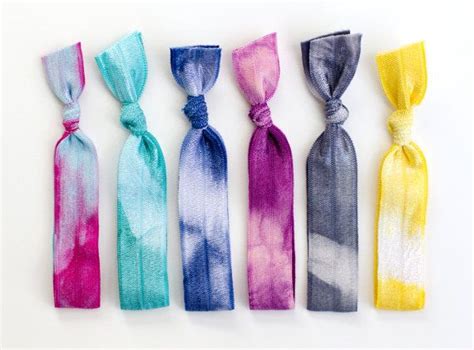 The Equinox Tie Dye Hair Tie Package 6 Elastic Tie By Manemessage