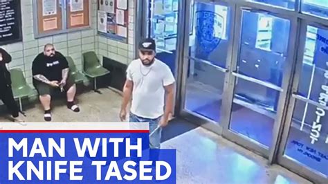 Police Tase Man Who Walked Into NYC Precinct Holding Knife YouTube