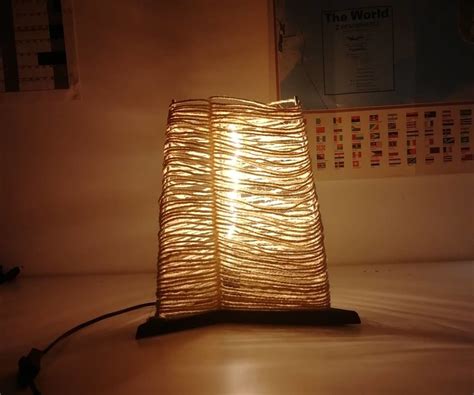 Diy Rope Lamp 5 Steps With Pictures Instructables