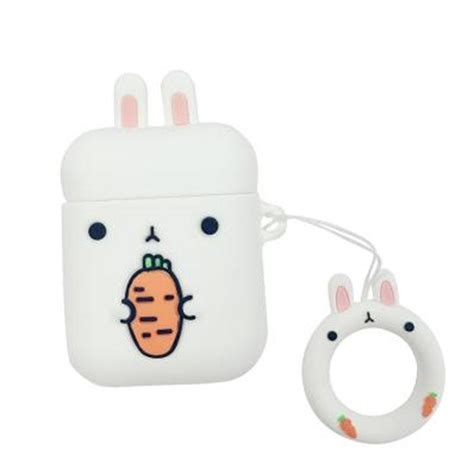 Japanese White Love Carrot Bunny Airpod Case Sd00169 Syndrome Cute