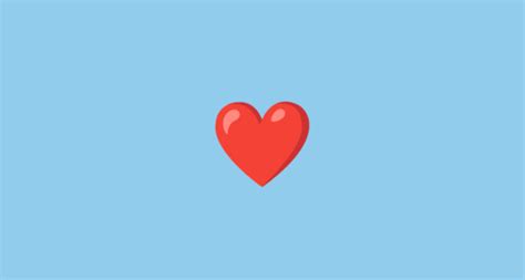 Corazón Rojo Emoji on Noto Color Emoji Animated 14 0