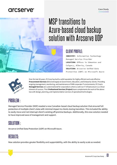 Msp Transitions To Azure Based Cloud Backup Solution With Arcserve Udp Arcserve