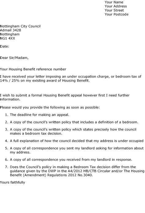 You currently do not reside in government housing. Defend Council Tax Benefits: Letter to Council Challenging ...