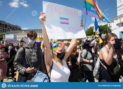A March In Support Of Transgender People Editorial Stock Image Image