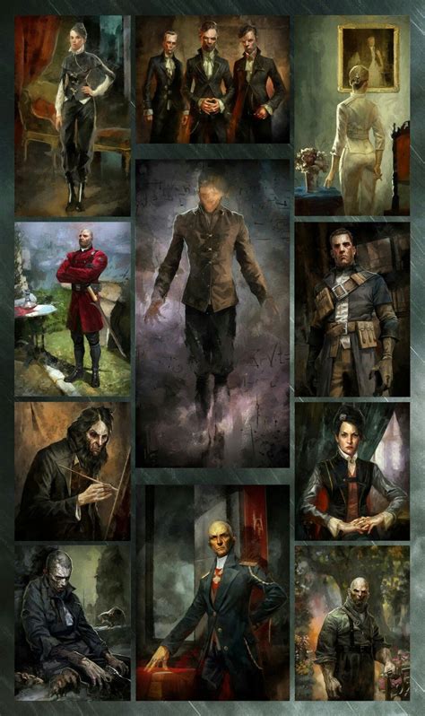 Collage Of Dishonored Paintings Dishonored Game Art Dishonored 2