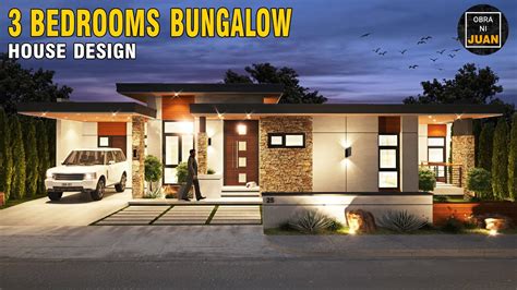 House Design Bedroom Modern Bungalow With Floor Plan Viewfloor Co