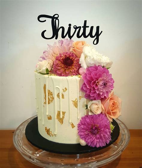 30th birthday cake for female, ceecee's creations. The first of yesterday's 3 cakes. 30th birthday cake for a ...