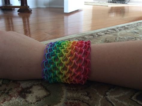A Rainbow Dragon Scale Bracelet I Made I Used Eleven Colors Rainbow