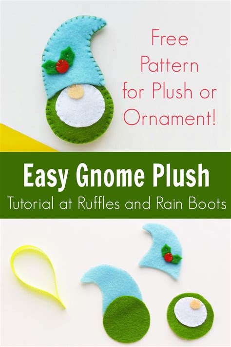 Im In Love With This Cute Felt Gnome Ornament Its So Simple Click