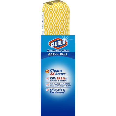 Clorox Disinfecting Wipes Crisp Lemonfresh Scent 2x75 Count Value