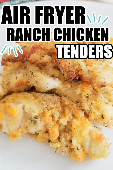 Ranch Air Fryer Chicken Tenders Recipe Cookin Chicken