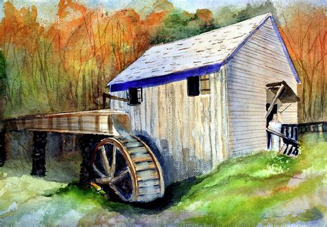 The Old Mill Painting By Barry Jones Fine Art America