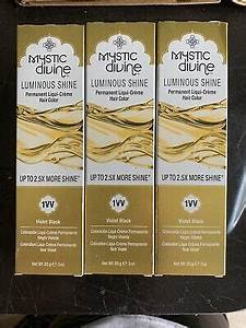 3 Mystic 1vv Luminous Shine Perm Hair Color Violet Black Ebay