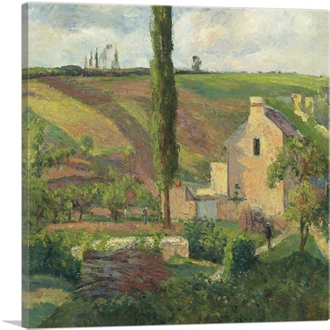ARTCANVAS La Cote Des Mathurins a l'Hermitage Pontoise 1888 Canvas Art