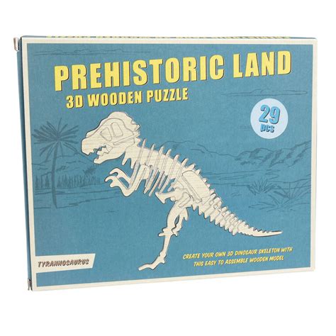Wooden 3d Tyrannosaurus Rex Puzzle By Over And Over